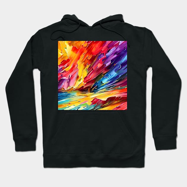 Colourful Rainbow Oils Hoodie by perthesun